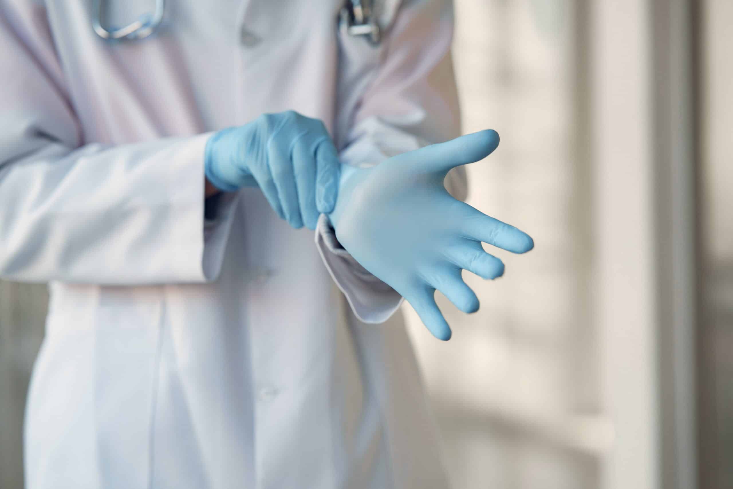 hospital gloves 