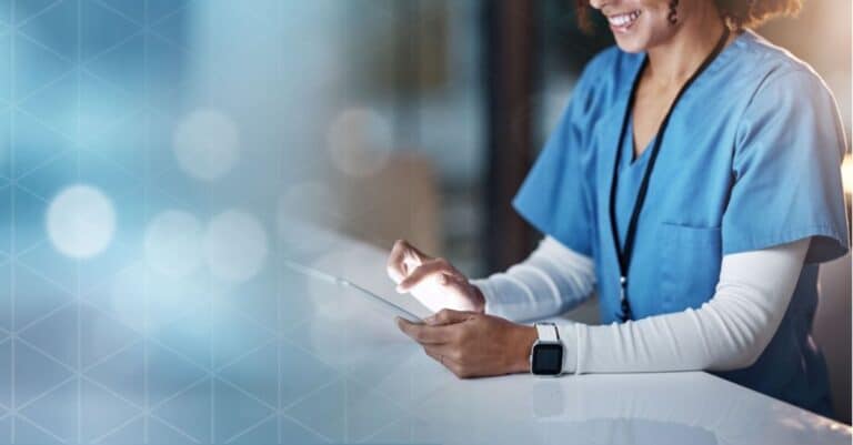 Someone using Harmony Healthcare's tips to boost revenue cycle performance