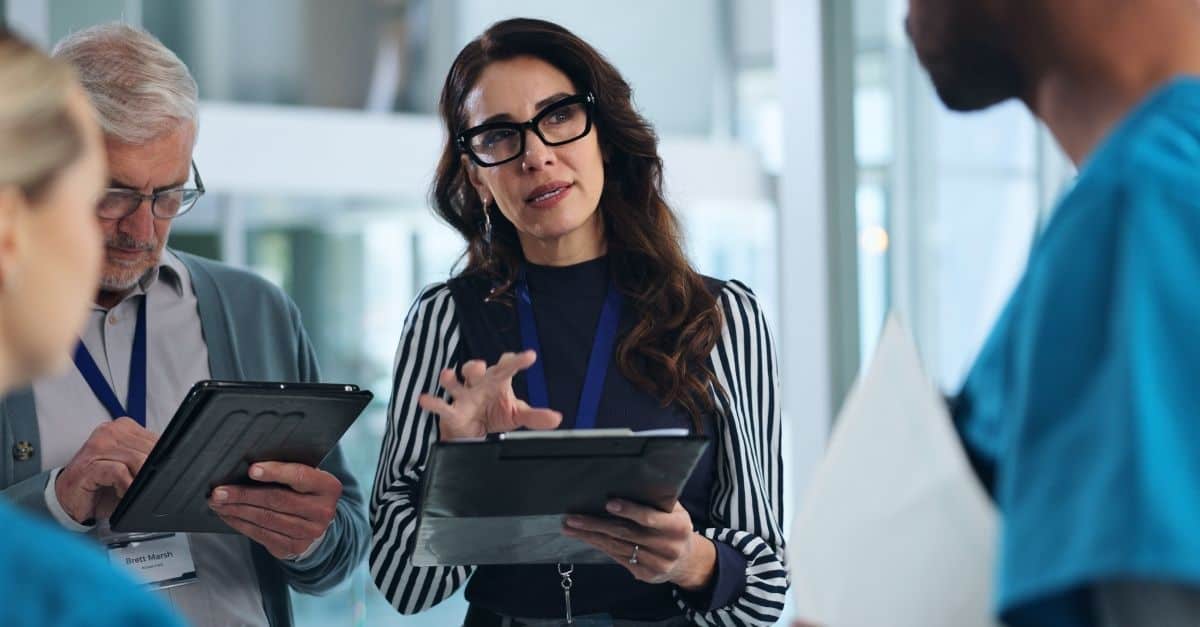 Harmony Healthcare, a healthcare staffing company, helping a healthcare org hire for open roles